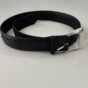 Tony Lama Vintage 1996 Black Leather Belt